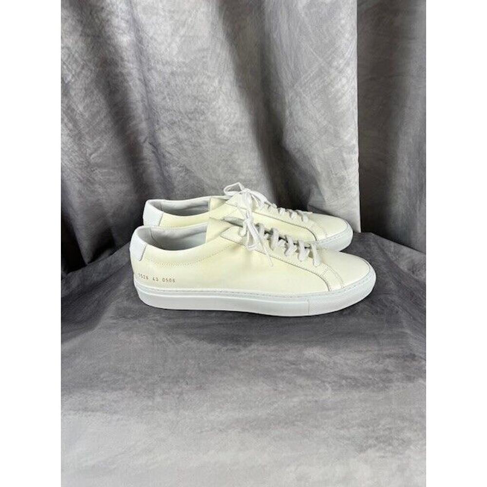 Common Projects Achilles Low Beige 1528 EU 43 US 9 EUC Luxury Sneakers $447